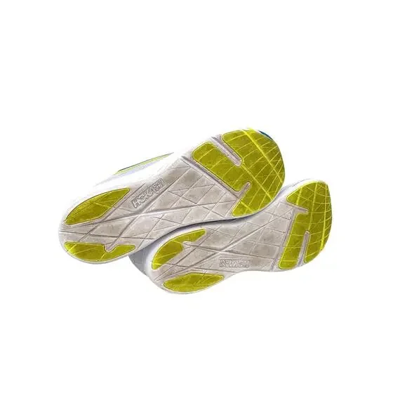 Hoka One One Rocket X Running Shoes Sneakers Blue Yellow Mens Size 12 Women 13 - Picture 7 of 8